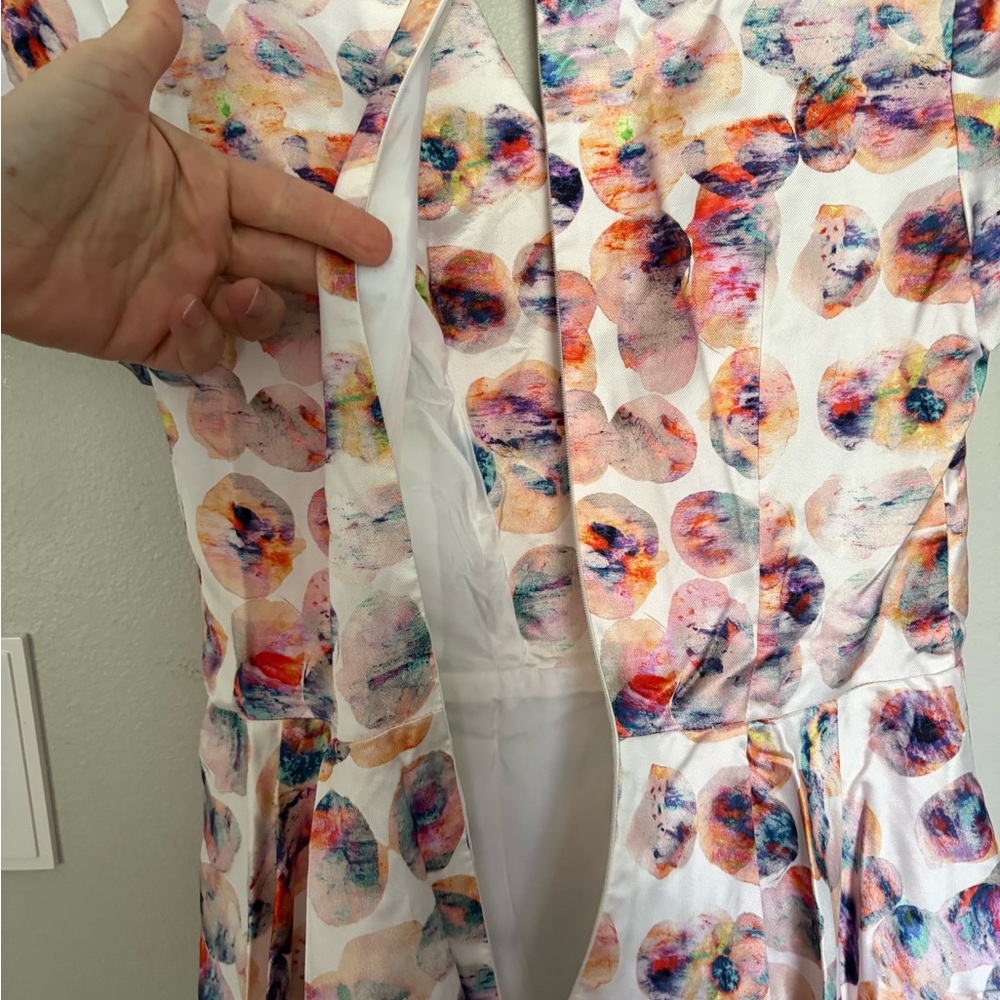 Alice Walk Multicolor Floral Midi Dress in Pink - Picture 5 of 6
